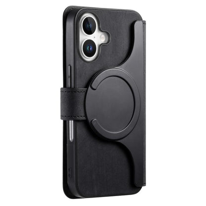 For iPhone 17 CaseNeo MagSafe RFID Anti-theft Retro Leather Phone Case(Black) by CaseNeo