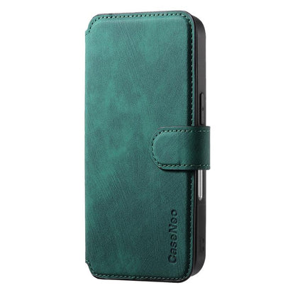 For iPhone 17 CaseNeo MagSafe RFID Anti-theft Retro Leather Phone Case(Green) by CaseNeo