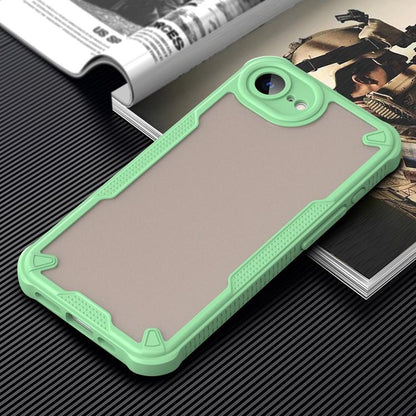 For iPhone 16e Armor Glaze PC Hybrid TPU Phone Case(Green) by bashfashion