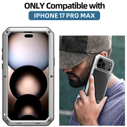 For iPhone 17 Pro RedPepper Triple-proof Metal Phone Case(Silver) by RedPepper