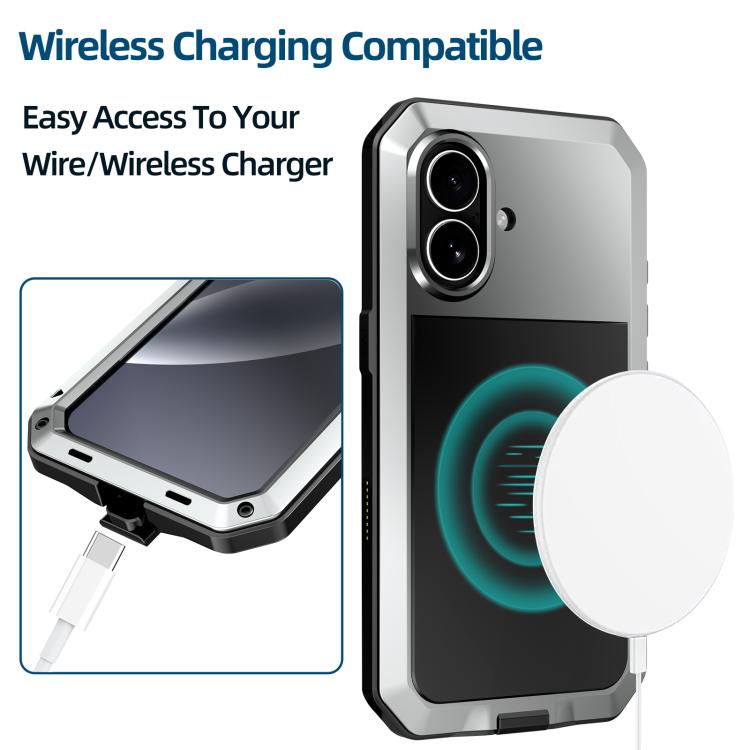 For iPhone 17 RedPepper Triple-proof Metal Phone Case(Silver) by RedPepper