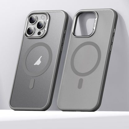 For iPhone 15 Pro Max SULADA Light Sand MagSafe Magnetic PC Hybrid TPU Phone Case(Grey) by SULADA