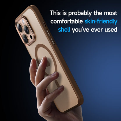 For iPhone 15 Pro Max SULADA Light Sand MagSafe Magnetic PC Hybrid TPU Phone Case(Blue) by SULADA