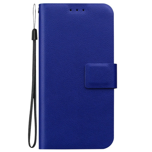For iPhone 16e Ultra-thin Voltage Magnetic Buckle Leather Phone Case(Blue) by bashfashion