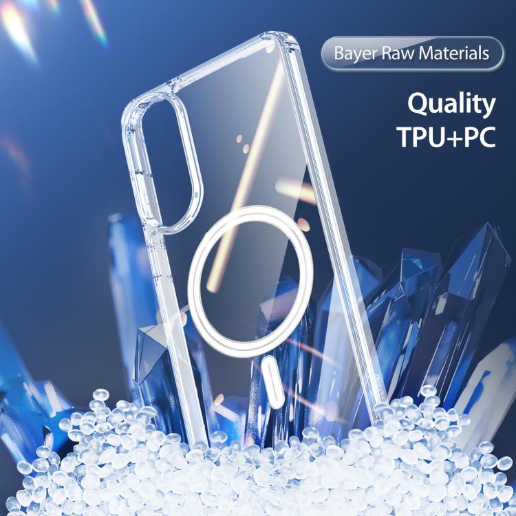 For Samsung Galaxy S25 Edge 5G DUX DUCIS Clin Mag Series Magsafe TPU Phone Case(Transparent) by DUX DUCIS