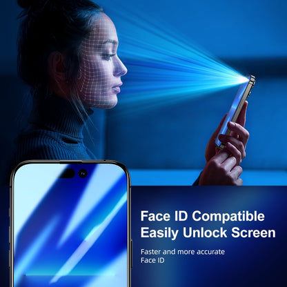 For iPhone 15 Pro JOYROOM Knight Series 2.5D Full Screen Privacy Tempered Film by JOYROOM