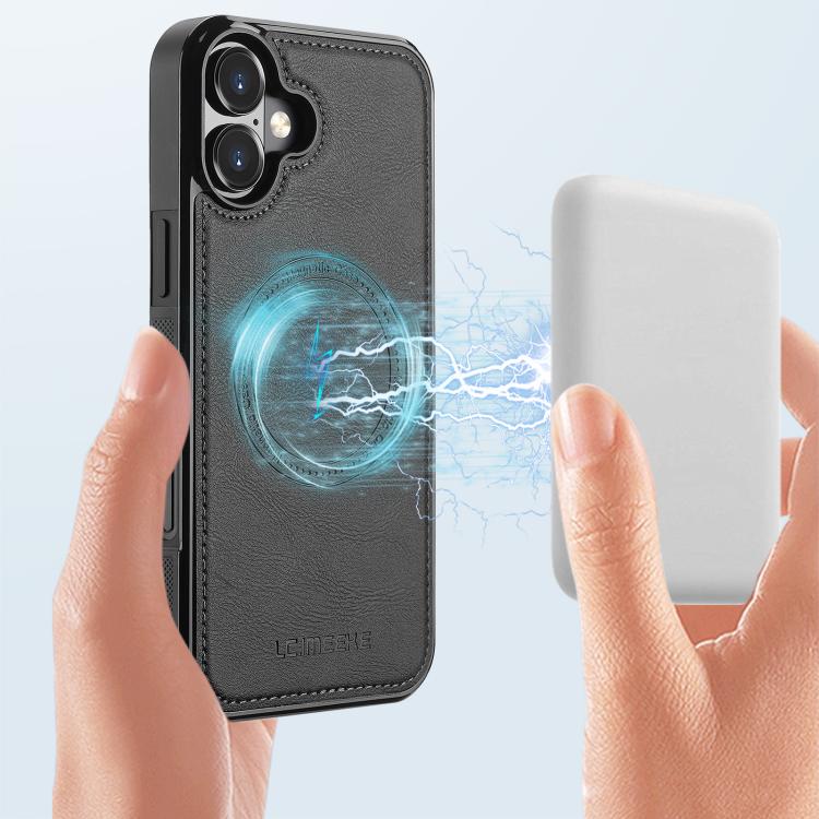 For iPhone 17 LC.IMEEKE Magsafe Phone Case(Black) by LC.IMEEKE