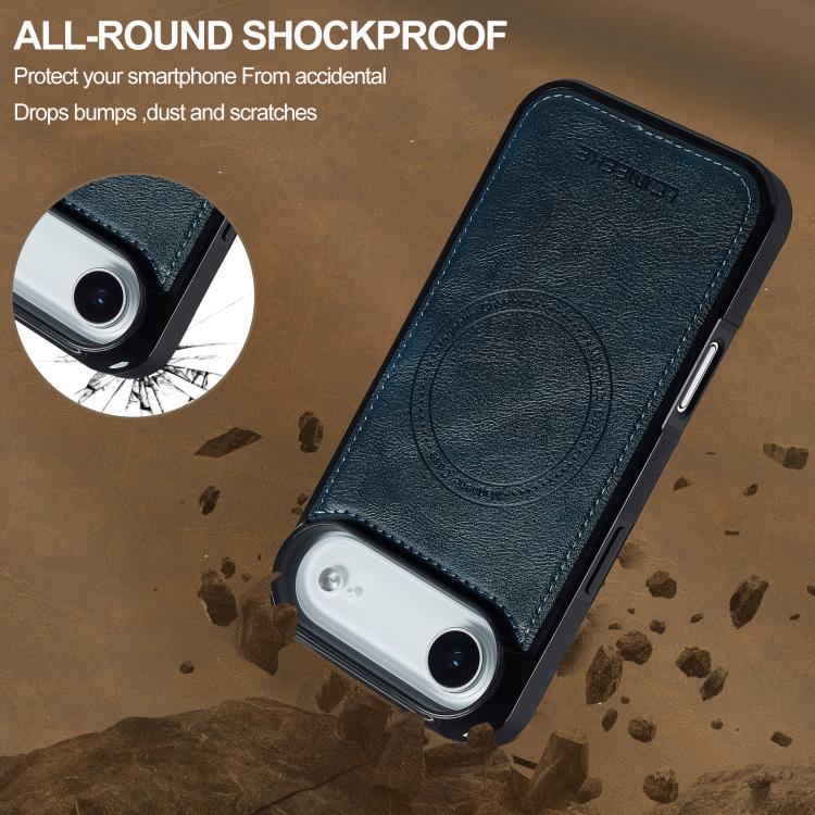 For iPhone Air LC.IMEEKE Magsafe Phone Case(Blue) by LC.IMEEKE