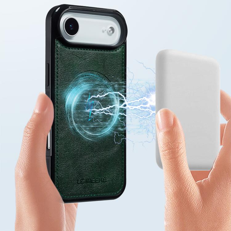 For iPhone Air LC.IMEEKE Magsafe Phone Case(Green) by LC.IMEEKE
