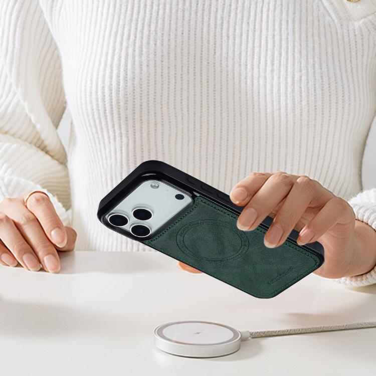 For iPhone 17 Pro LC.IMEEKE Magsafe Phone Case(Green) by LC.IMEEKE