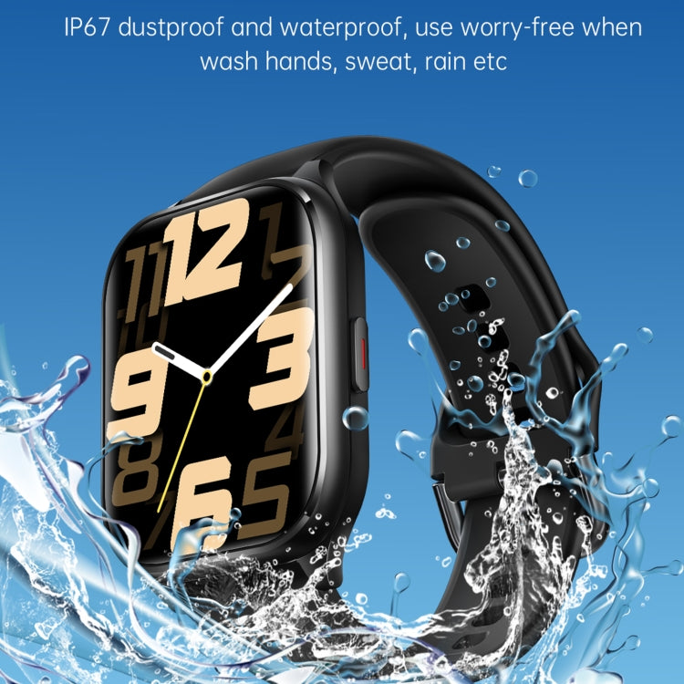 KT73S 1.85 inch Square Screen BT Call Smart Watch, Heart Rate / Blood Pressure / Blood Oxygen / Female Health / Sleep Monitoring(Purple) by bashfashion