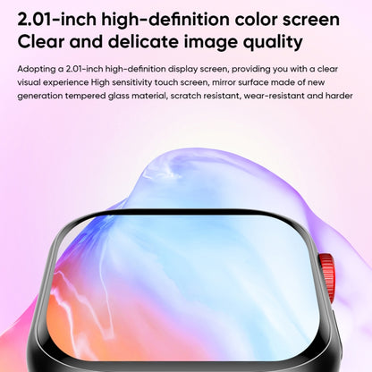 LC88 2 inch Square Screen BT Call Smart Watch, Heart Rate / Blood Pressure / Blood Oxygen / Sleep Monitoring(Black) by bashfashion