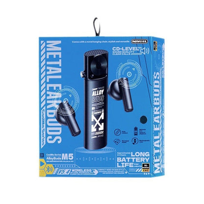 REMAX AlloyBuds M5 Metal CD Level Stereo Wireless Bluetooth Earphone(Tarnish) by REMAX