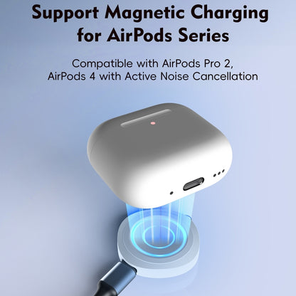 4 in 1 Portable Smart Watch Magnetic Wireless Charger(Black) by bashfashion