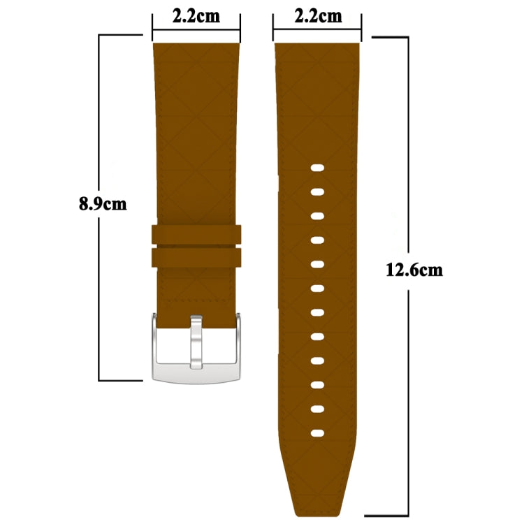 For Huawei Watch GT 5 / GT 5 Pro 46mm Square 22mm Leather Watch Band(Black) by bashfashion