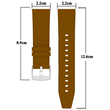 For Huawei Watch GT 5 / GT 5 Pro 46mm Square 22mm Leather Watch Band(Black) by bashfashion