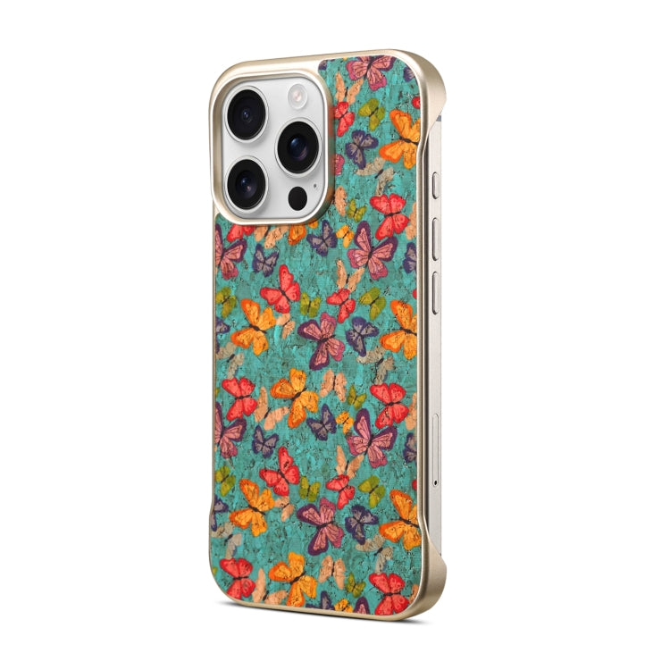 For iPhone 15 Pro Max Denior A18 Paint MagSafe Phone Case(Butterflies) by Denior