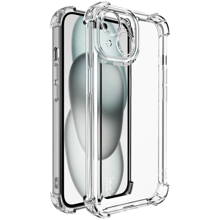 For iPhone 15 Plus imak UX-4 Series Four-corner Shockproof Phone Case(Transparent) by imak