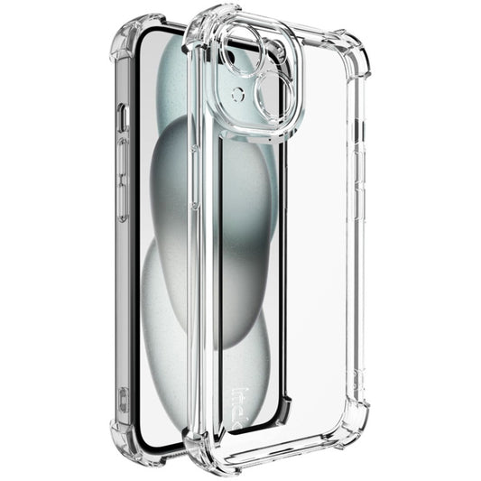 For iPhone 15 Plus imak UX-4 Series Four-corner Shockproof Phone Case(Transparent) by imak