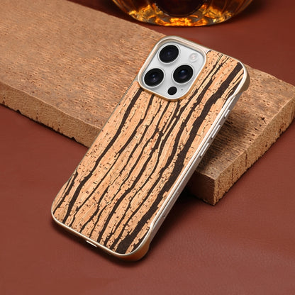 For iPhone 15 Pro Max Denior A18 WoodenPaint MagSafe Phone Case(Tree Pattern) by Denior
