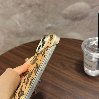For iPhone 15 Plus / 14 Plus Denior A18 WoodenPaint MagSafe Phone Case(Tree Pattern) by Denior
