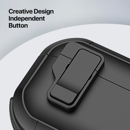 For AirPods Pro 2 DUX DUCIS PECP Series Split Earphone Case with Hook(Black) by DUX DUCIS