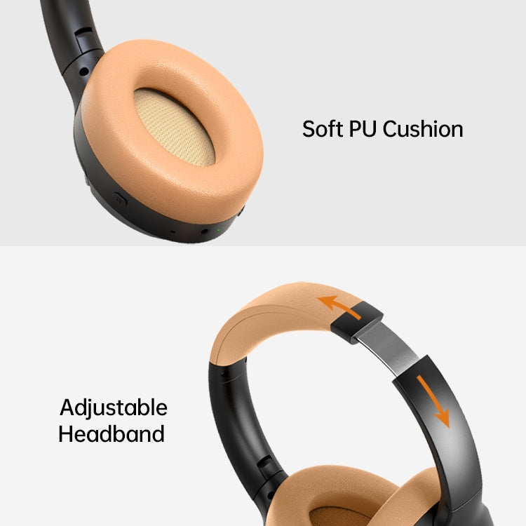 BT056 Noise Reduction Sports Stereo Wireless Deep Bass On-Ear Bluetooth Earphone(White Brown) by bashfashion