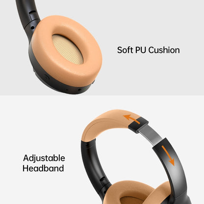 BT056 Noise Reduction Sports Stereo Wireless Deep Bass On-Ear Bluetooth Earphone(White Brown) by bashfashion