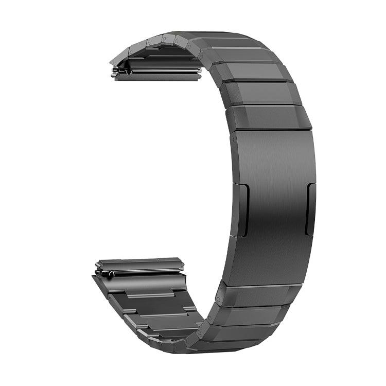 For Huawei Watch GT 5 Pro 46mm Push Folding Clasp Titanium Watch Band(Titanium Grey) by bashfashion