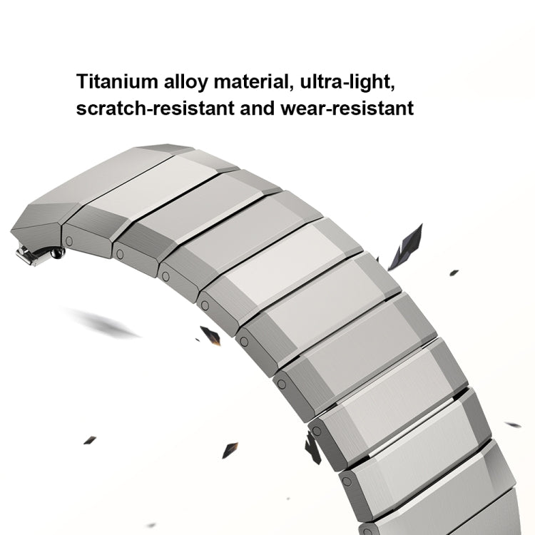 For Huawei Watch GT 5 Pro 46mm Push Folding Clasp Titanium Watch Band(Mars Titanium) by bashfashion