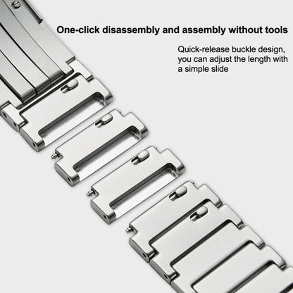 For Huawei Watch GT 5 Pro Folding Clasp Titanium Metal Quick Release Watch Band(Black) by bashfashion