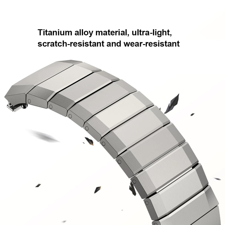 For Huawei Watch GT 5 Pro Folding Clasp Titanium Metal Quick Release Watch Band(Black) by bashfashion