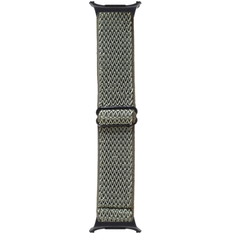 For Samsung Galaxy Watch Ultra 47mm / Ultra 2025 Wave Pattern Nylon Braided Watch Band(Army Green) by bashfashion