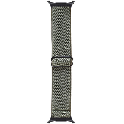 For Samsung Galaxy Watch Ultra 47mm / Ultra 2025 Wave Pattern Nylon Braided Watch Band(Army Green) by bashfashion