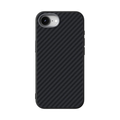 For iPhone 16e ABEEL C Carbon Fiber Series 6D Micro Relief MagSafe Phone Case(Black) by bashfashion