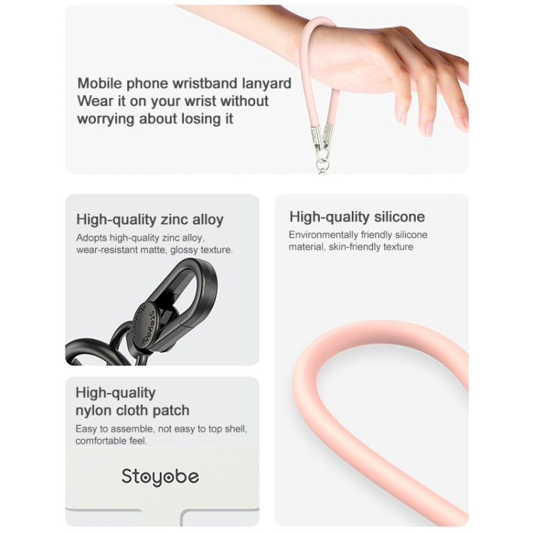 DUX DUICS Stoyobe PL-II Universal Silicone Phone Wrist Strap Anti-lost Lanyard(Pink) by DUX DUCIS