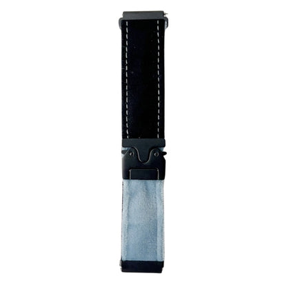 For Samsung Galaxy Watch 7 / 6 / 5 Snap Button Brushed Plush Watch Band(Black Blue Grey) by bashfashion