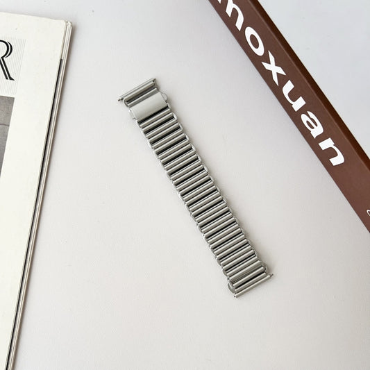 For Samsung Galaxy Watch 7 / 6 / 5 Hollow Chain Metal Watch Band(Silver White) by bashfashion