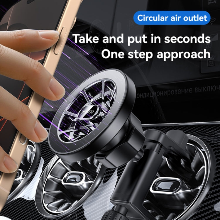 Yesido C221 Car Air Vent MagSafe Magnetic Phone Holder(Black) by Yesido