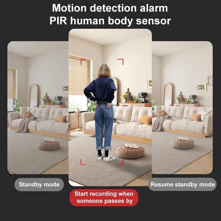 30W HD Night Vision Remote Indoor and Outdoor Wireless Surveillance Camera, Memory Card:without by bashfashion