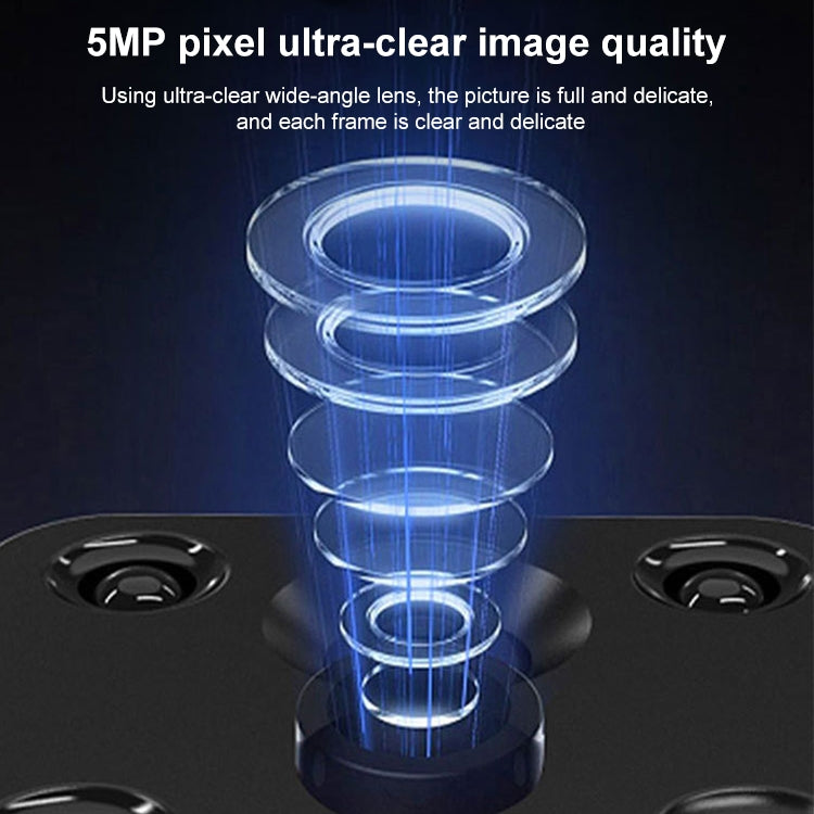 30W HD Night Vision Remote Indoor and Outdoor Wireless Surveillance Camera, Memory Card:32GB by bashfashion