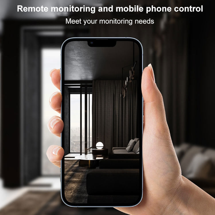 30W HD Night Vision Remote Indoor and Outdoor Wireless Surveillance Camera, Memory Card:128GB by bashfashion