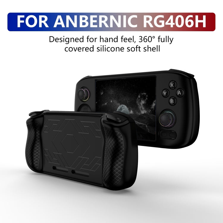 For ANBERNIC RG406H Silicone Game Console Protective Case(Black) by bashfashion