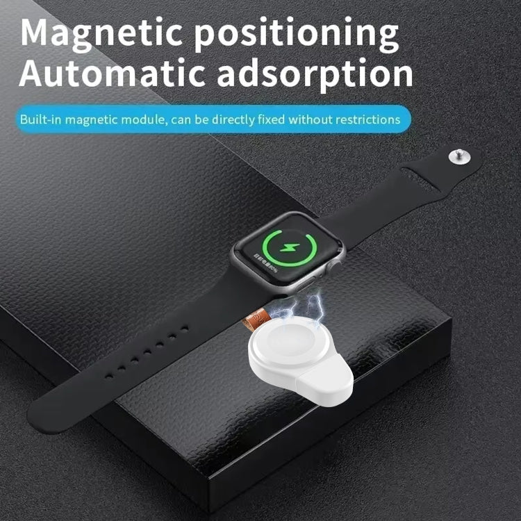 For Apple Watch Series A01 Portable Wireless Charger(Black) by bashfashion