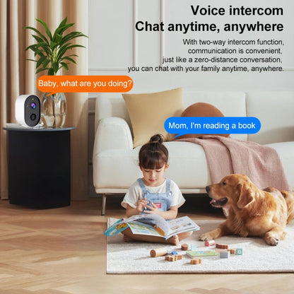 3MP Home Outdoor HD Wireless Surveillance Camera, WiFi Version+9000mAh Battery(US Plug) by bashfashion