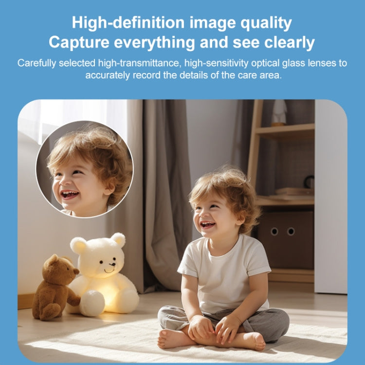 3MP Home Outdoor HD Wireless Surveillance Camera, WiFi Version+5200mAh Battery+Tuya APP(US Plug) by bashfashion