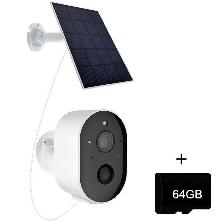 3MP Graffit Version Outdoor HD Solar Panel Wireless WiFi Surveillance Camera, Memory Card:64GB(EU Plug) by bashfashion