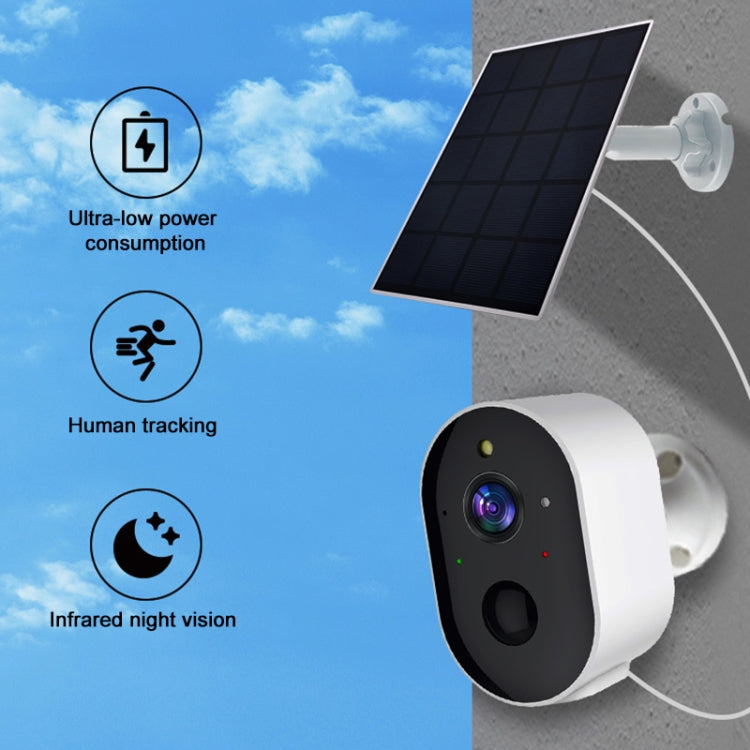 3MP Graffit Version Outdoor HD Solar Panel Wireless WiFi Surveillance Camera, Memory Card:64GB(US Plug) by bashfashion