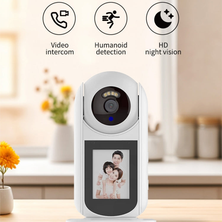 2MP HD Video Call Dual Light Full Color Night Vision WiFi Surveillance Camera(US Plug) by bashfashion
