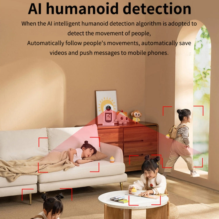 2MP HD Video Call Dual Light Full Color Night Vision WiFi Surveillance Camera(US Plug) by bashfashion